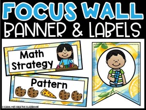 Lemon 4 Math Focus Wall and Banner