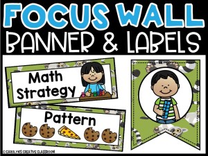 Lemur Math Focus Wall and Banner
