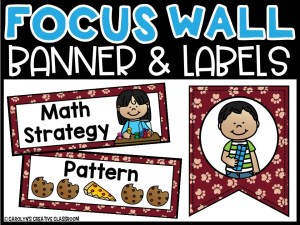 Lion 4 Math Focus Wall and Banner