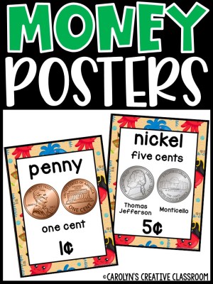 US Money Posters - Coin and Dollar Posters | Pirate 2 Classroom Decor
