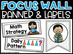 Pastel 4 Math Focus Wall and Banner