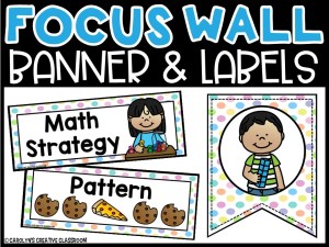 Pastel 1 Math Focus Wall and Banner
