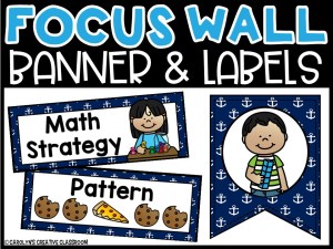 Nautical 3 Math Focus Wall and Banner
