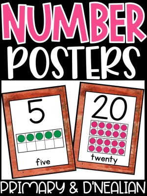 Number Posters | Rustic Farmhouse Classroom Decor