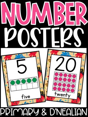 Number Posters | Pirate 2 Classroom Decor
