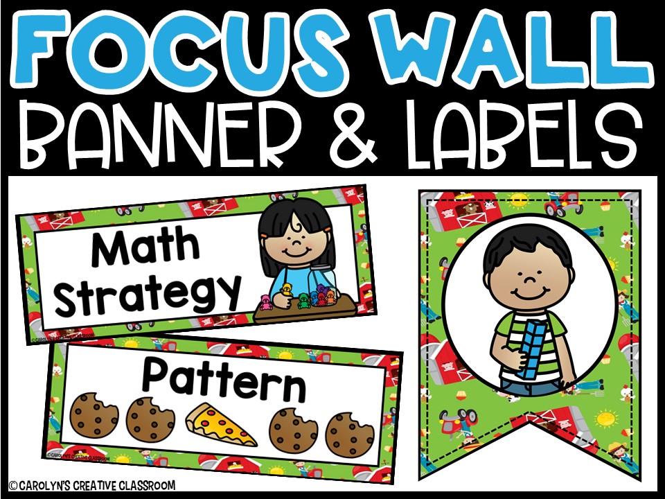 Farm Math Focus Wall and Banner
