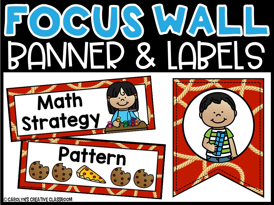 Cowboy 3 Math Focus Wall and Banner