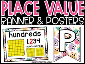 Place Value Posters and Banners | Owl 2 Classroom Decor