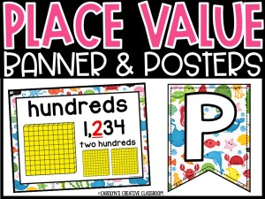 Place Value Posters and Banners | Ocean 3 Classroom Decor
