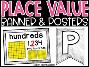 Place Value Posters and Banners | Modern Farmhouse Classroom Decor