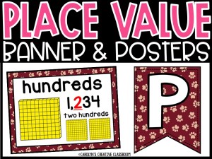 Place Value Posters and Banners | Lion 4 Classroom Decor