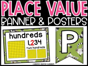 Place Value Posters and Banners | Lemur Classroom Decor