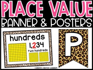 Place Value Posters and Banners | Jungle Classroom Decor