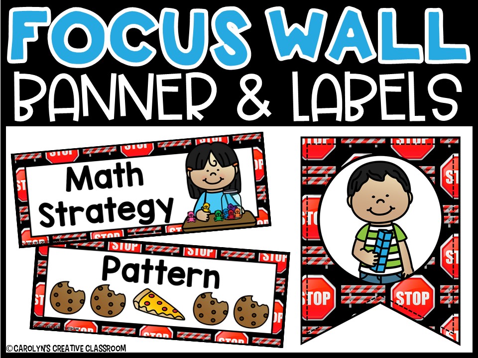 Construction 9 Math Focus Wall and Banner