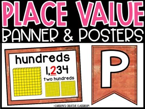 Place Value Posters and Banners | Rustic Farmhouse Classroom Decor