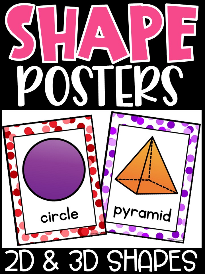 Shape Posters | Confetti Classroom Decor