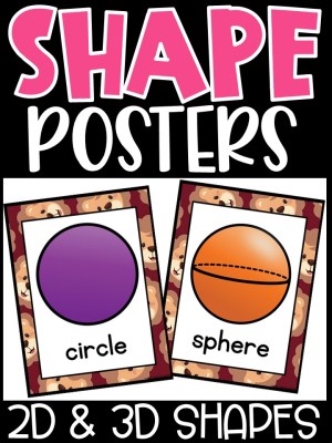 Shape Posters | Lion 5 Classroom Decor