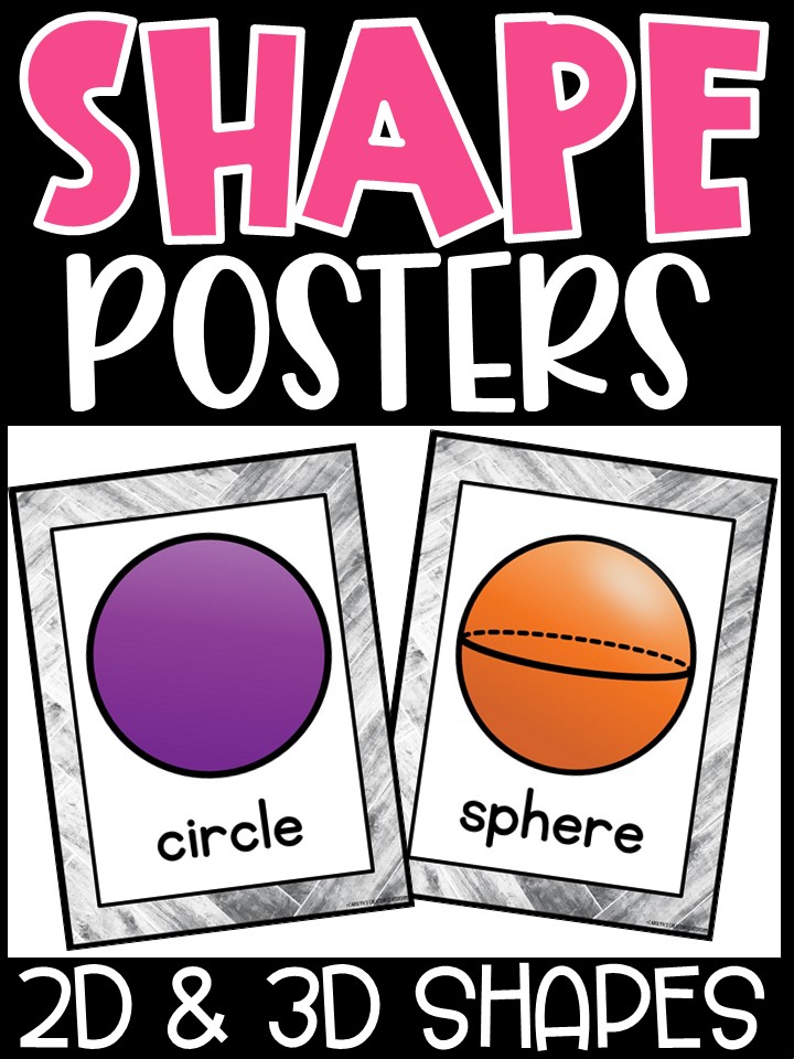 Shape Posters | Modern Farmhouse Classroom Decor