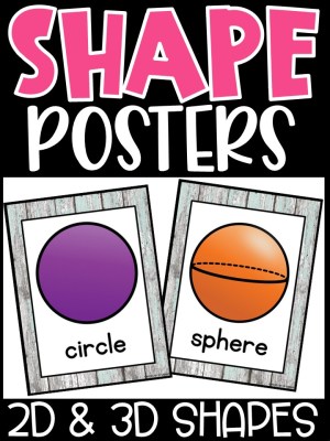 Shape Posters | Wood Mint Classroom Decor