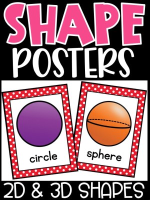 Shape Posters | Polka Dot Primary Classroom Decor
