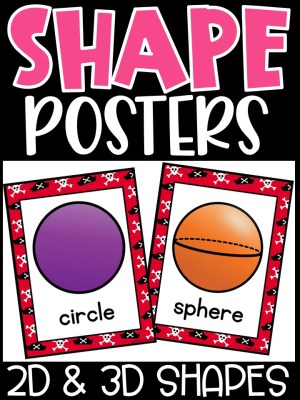 Shape Posters | Pirate Classroom Decor