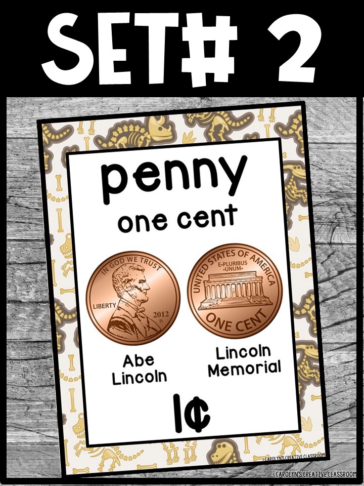 US Money Posters - Coin and Dollar Posters | Dinosaur 2 Classroom Decor - Image 6