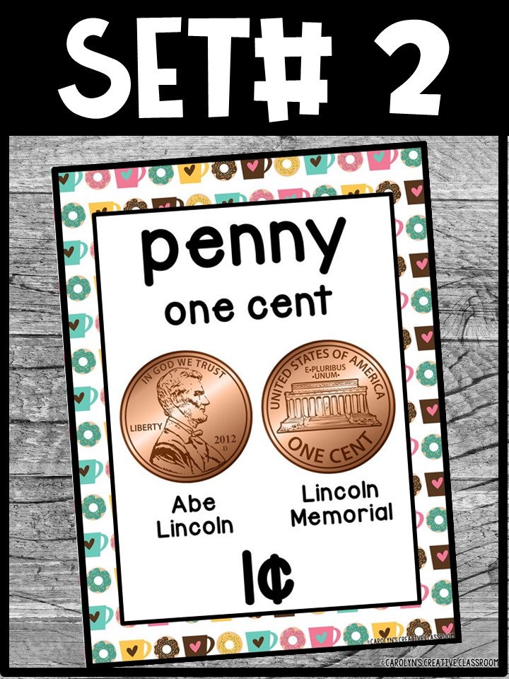 US Money Posters - Coin and Dollar Posters | Coffee and Donuts Classroom Decor - Image 6