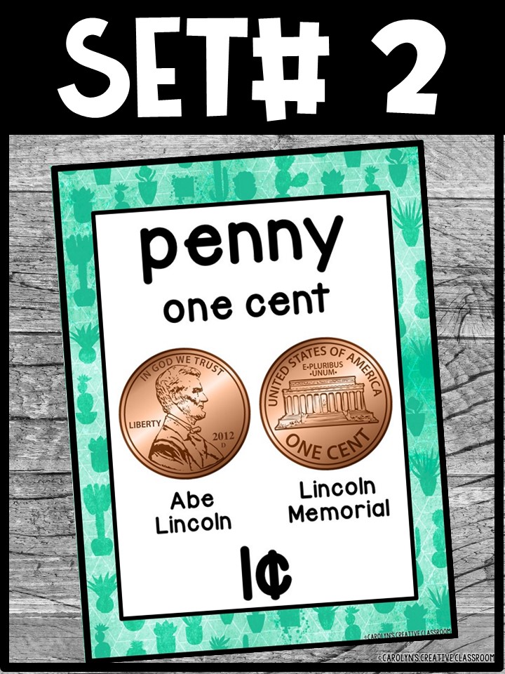 US Money Posters - Coin and Dollar Posters | Cactus 3 Classroom Decor - Image 6