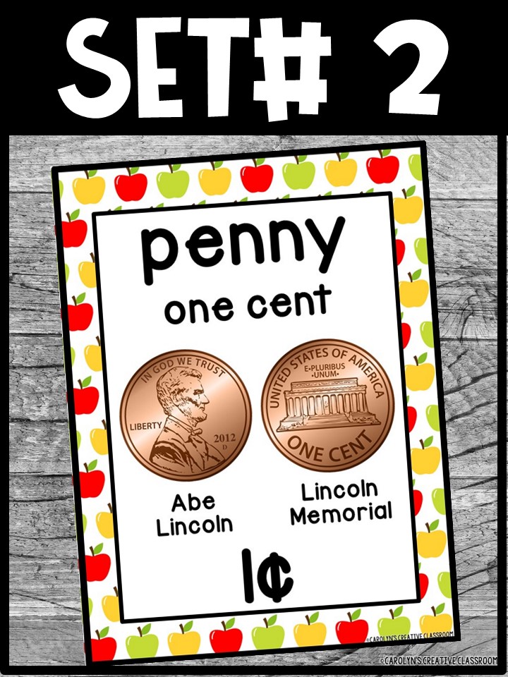 US Money Posters - Coin and Dollar Posters | Apple Classroom Decor - Image 6