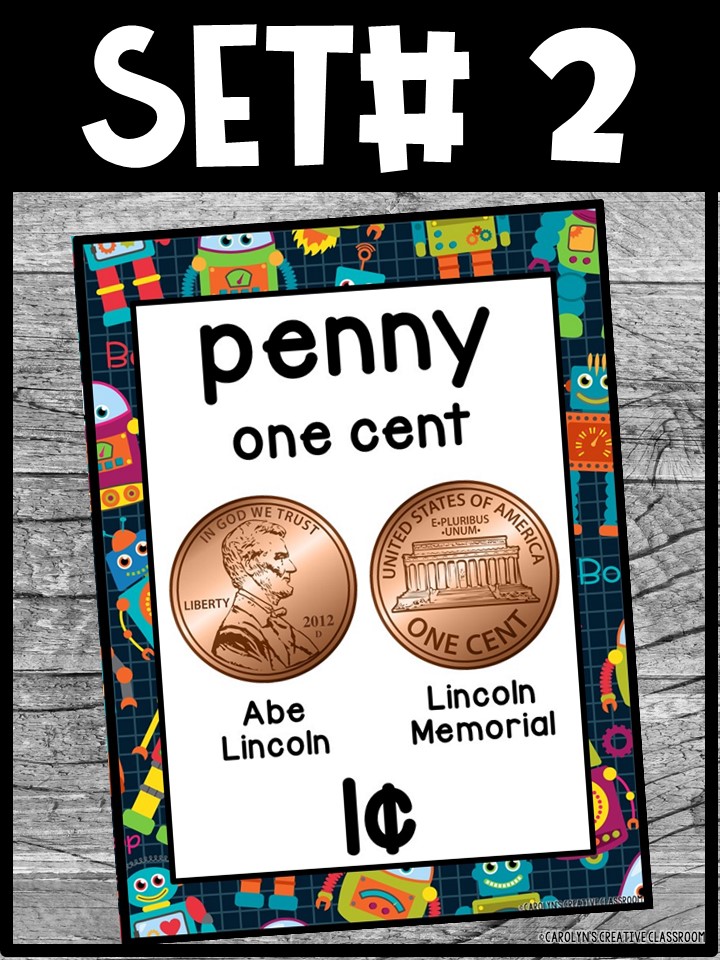 US Money Posters - Coin and Dollar Posters | Robot Classroom Decor - Image 6