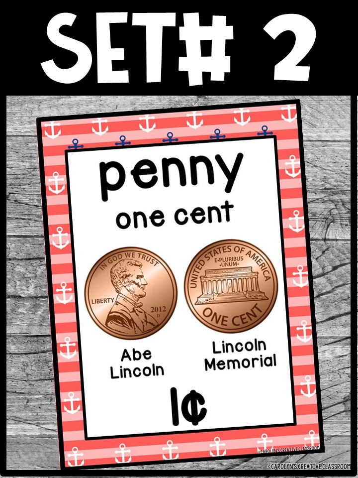 US Money Posters - Coin and Dollar Posters | Nautical 1 Classroom Decor - Image 6