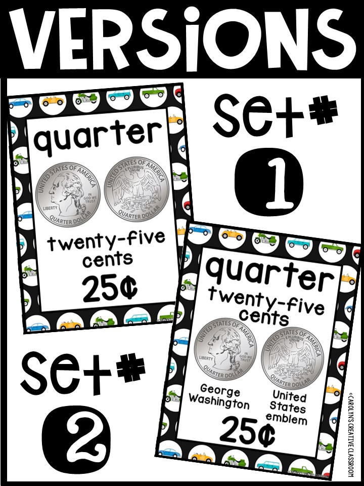 US Money Posters - Coin and Dollar Posters | Driving 2 Classroom Decor - Image 2