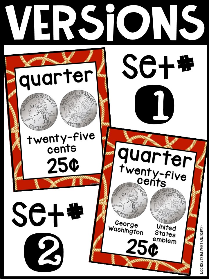 US Money Posters - Coin and Dollar Posters | Cowboy 3 Classroom Decor - Image 2