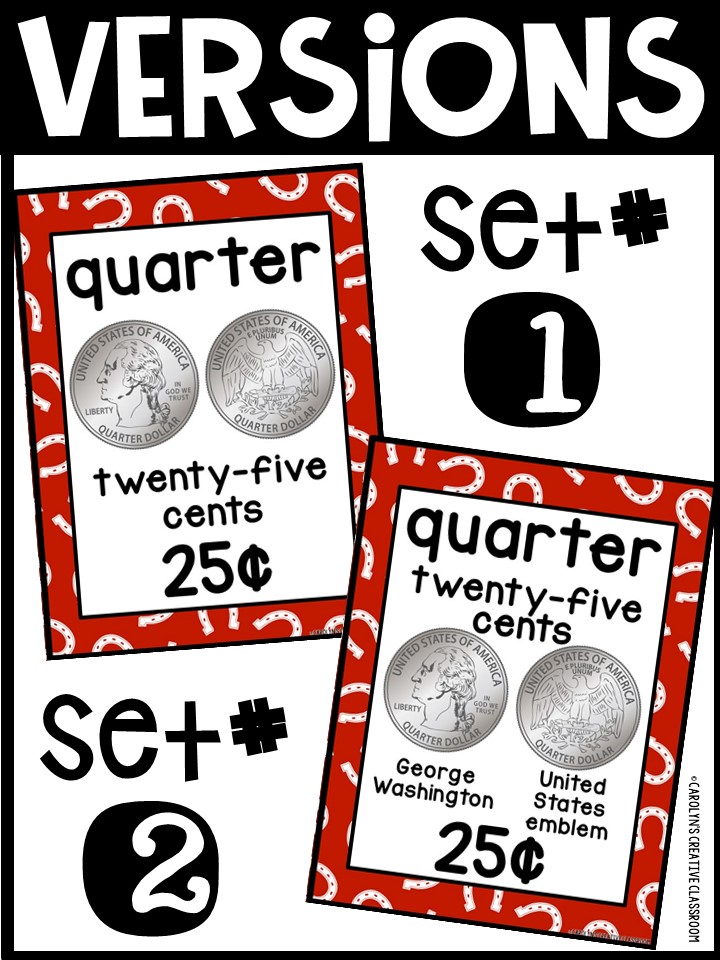 US Money Posters - Coin and Dollar Posters | Cowboy 2 Classroom Decor - Image 2