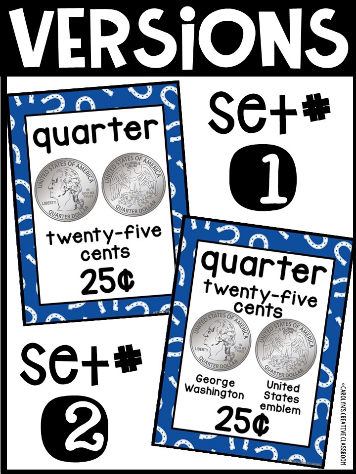 US Money Posters - Coin and Dollar Posters | Cowboy 1 Classroom Decor - Image 2
