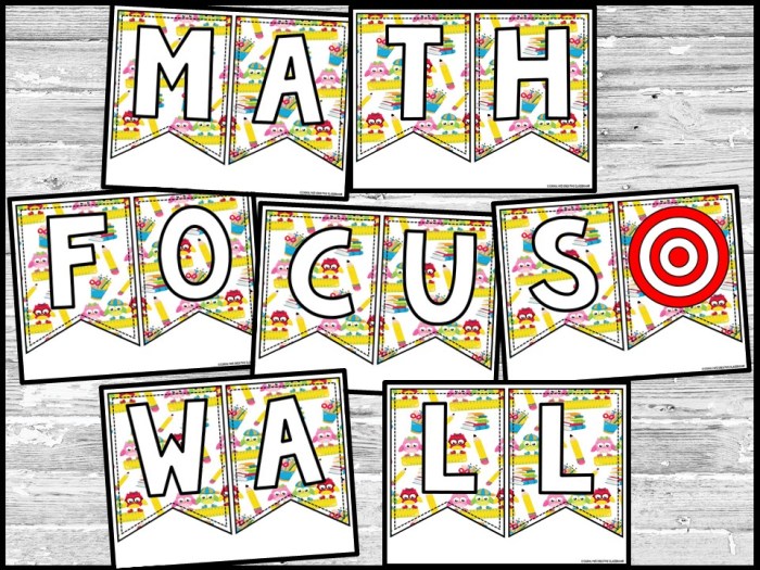 Owls 1 Math Focus Wall and Banner