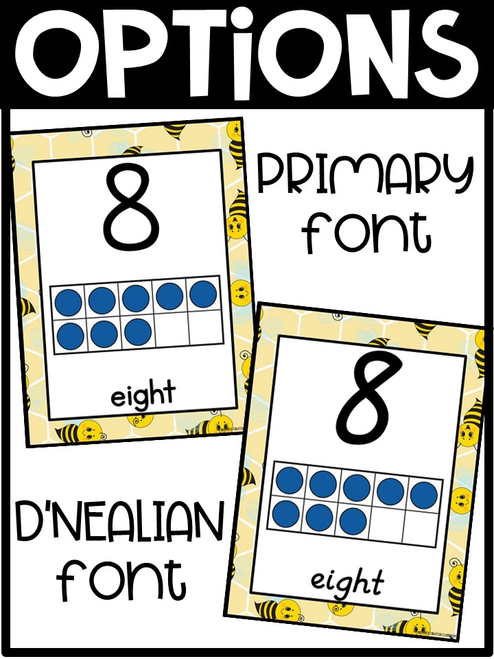 Number Posters | Bee 2 Classroom Decor - Image 2