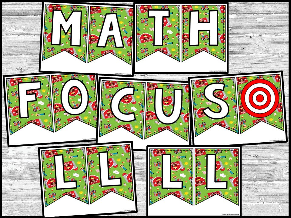 Farm Math Focus Wall and Banner - Image 2