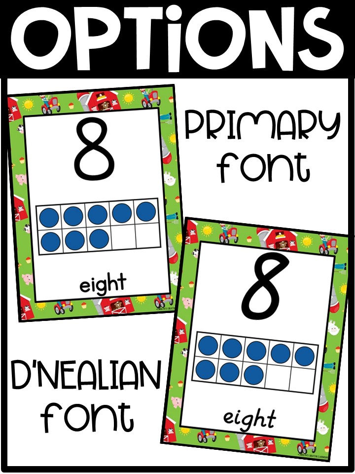 Number Posters | Farm Classroom Decor - Image 2