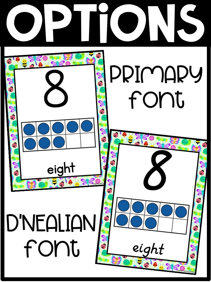 Number Posters | Bugs Classroom Decor - Image 2