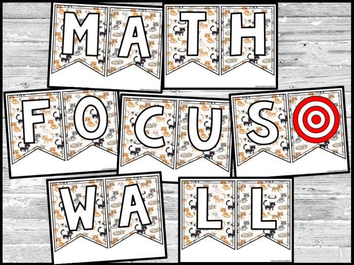 Cat 2 Math Focus Wall and Banner