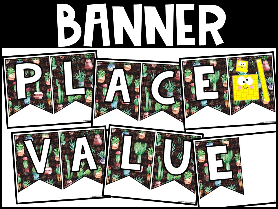 Place Value Posters and Banners | Cactus 1 Classroom Decor - Image 2