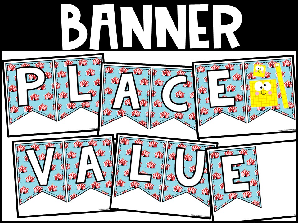Place Value Posters and Banners | Circus 1 Classroom Decor - Image 2