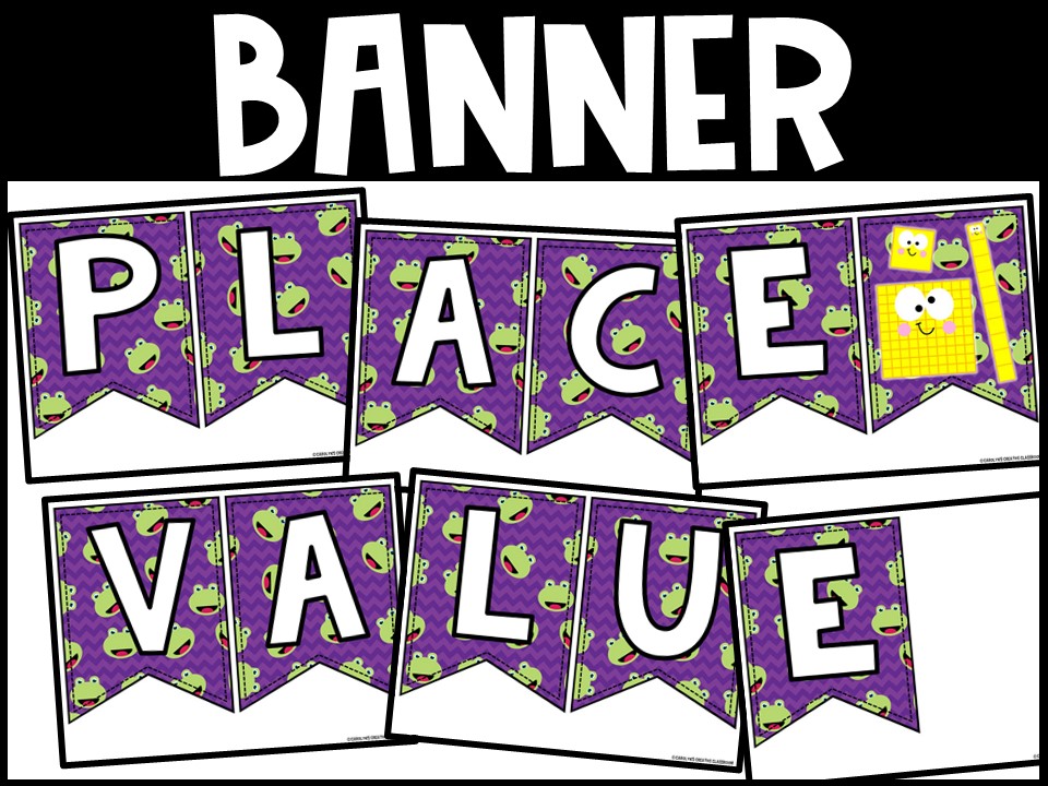 Place Value Posters and Banners | Frog 4 Classroom Decor - Image 2