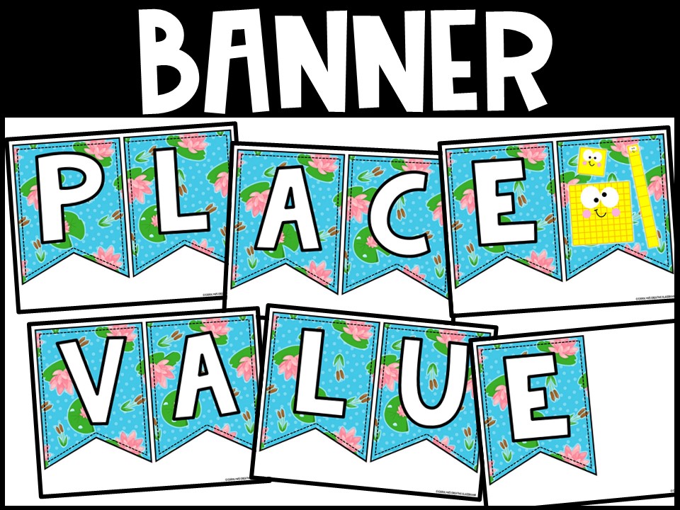 Place Value Posters and Banners | Frog 1 Classroom Decor - Image 2