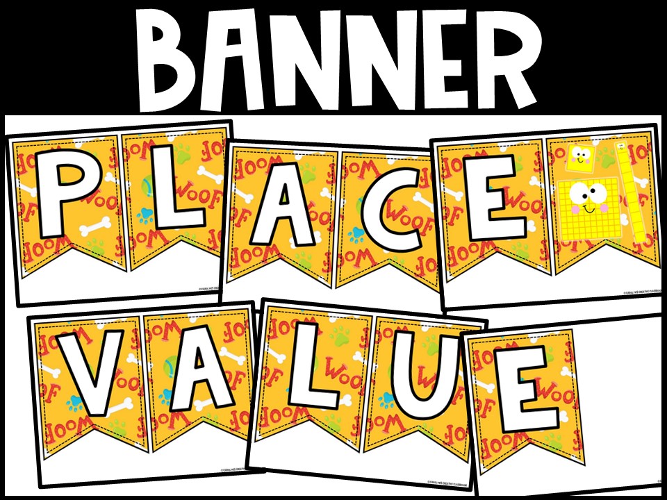 Place Value Posters and Banners | Dog 2 Classroom Decor - Image 2