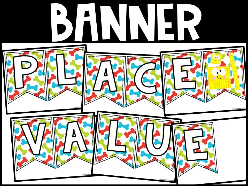 Place Value Posters and Banners | Dog 1 Classroom Decor - Image 2