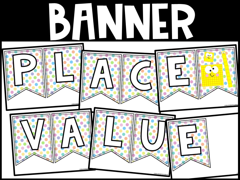 Place Value Posters and Banners | Pastel 1 Classroom Decor