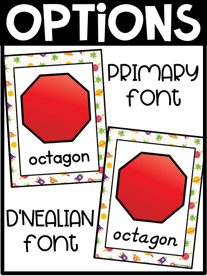 Shape Posters | Space 2 Classroom Decor - Image 2