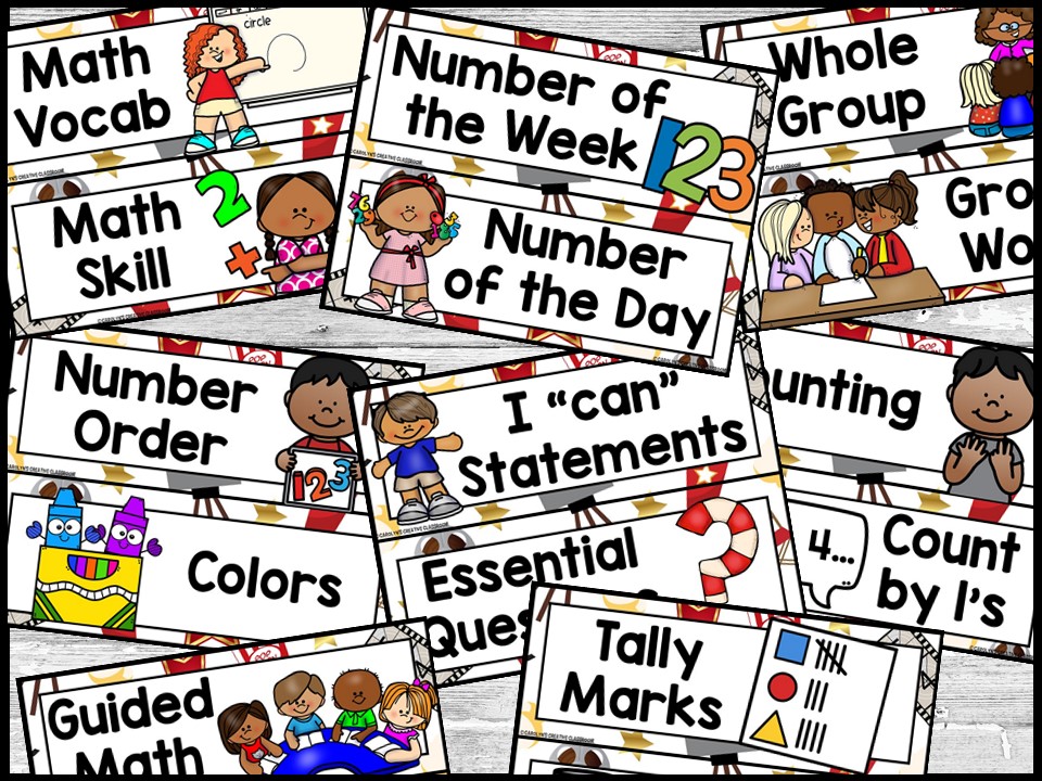 Hollywood 1 Math Focus Wall and Banner - Image 3